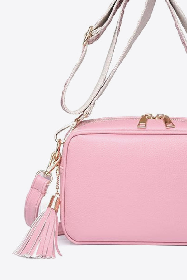 PU Leather Tassel Crossbody Bag-Teresa's Fashionista LLC
