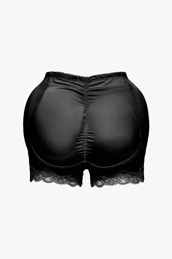 Full Size Lace Trim Shaping Shorts-Teresa's Fashionista LLC