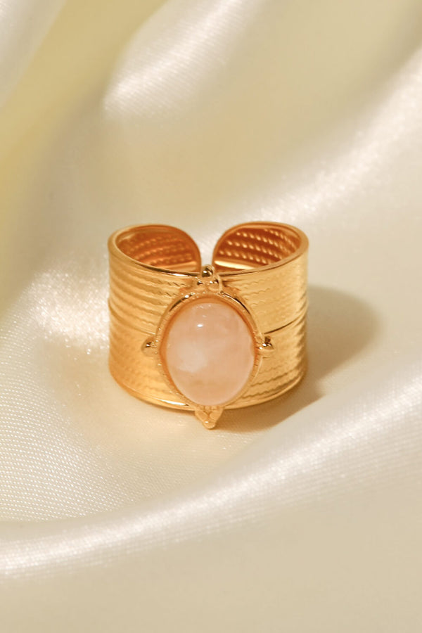 18K Gold-Plated Wide Open Ring-Teresa's Fashionista LLC