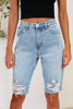 Distressed Pocketed Denim Shorts-Teresa's Fashionista LLC