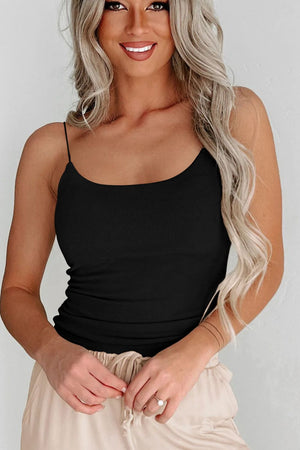 Ribbed Scoop Neck Cami-Teresa's Fashionista LLC