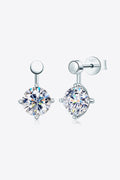 4 Carat Moissanite Drop Earrings-Teresa's Fashionista LLC