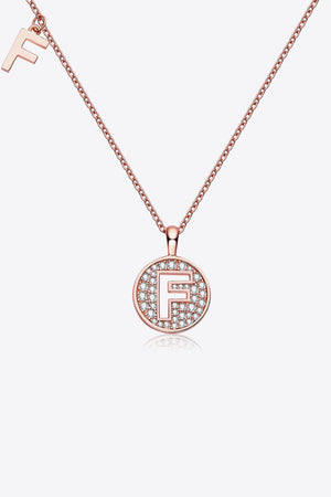 Moissanite A to J Pendant Necklace-Teresa's Fashionista LLC