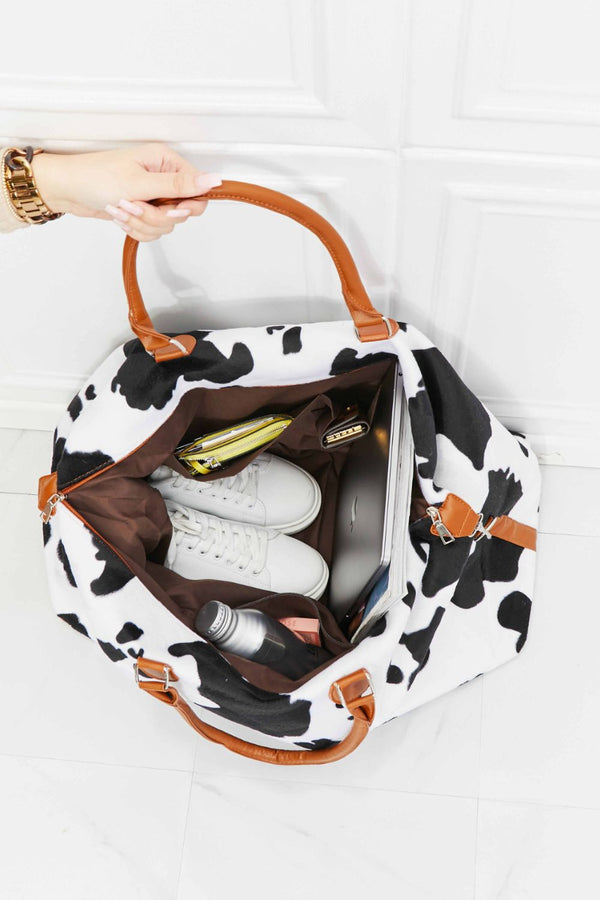 Animal Print Plush Weekender Bag-Teresa's Fashionista LLC