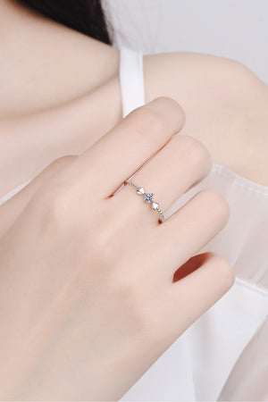 Moissanite Heart 925 Sterling Silver Ring-Teresa's Fashionista LLC