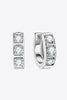 Inlaid Moissanite Huggie Earrings-Teresa's Fashionista LLC