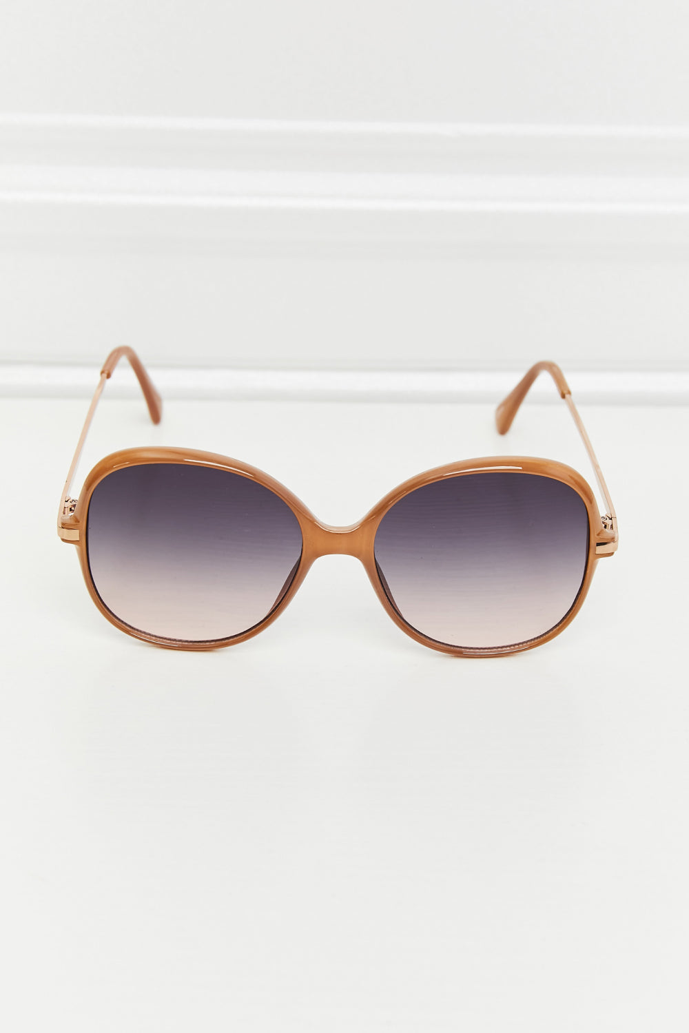 Metal-Plastic Hybrid Full Rim Sunglasses-Teresa&#39;s Fashionista LLC