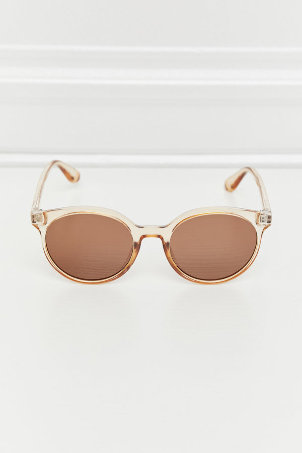 Round Full Rim Polycarbonate Frame Sunglasses-Teresa's Fashionista LLC