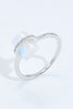 Natural Moonstone Platinum-Plated Ring-Teresa's Fashionista LLC