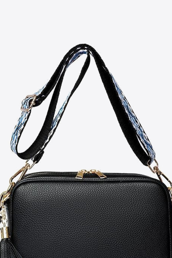 PU Leather Tassel Crossbody Bag-Teresa's Fashionista LLC