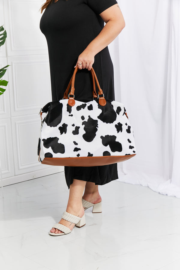 Animal Print Plush Weekender Bag-Teresa's Fashionista LLC