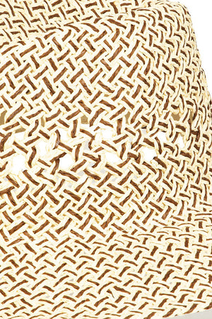 Fame Cutout Woven Straw Hat-Teresa's Fashionista LLC