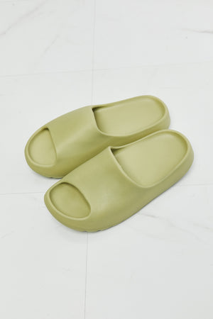NOOK JOI In My Comfort Zone Slides in Green-Teresa's Fashionista LLC
