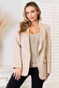 Double Take Shawl Collar Long Sleeve Blazer-Teresa's Fashionista LLC