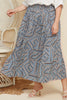 Plus Size Geometric Pleated Skirt-Teresa's Fashionista LLC