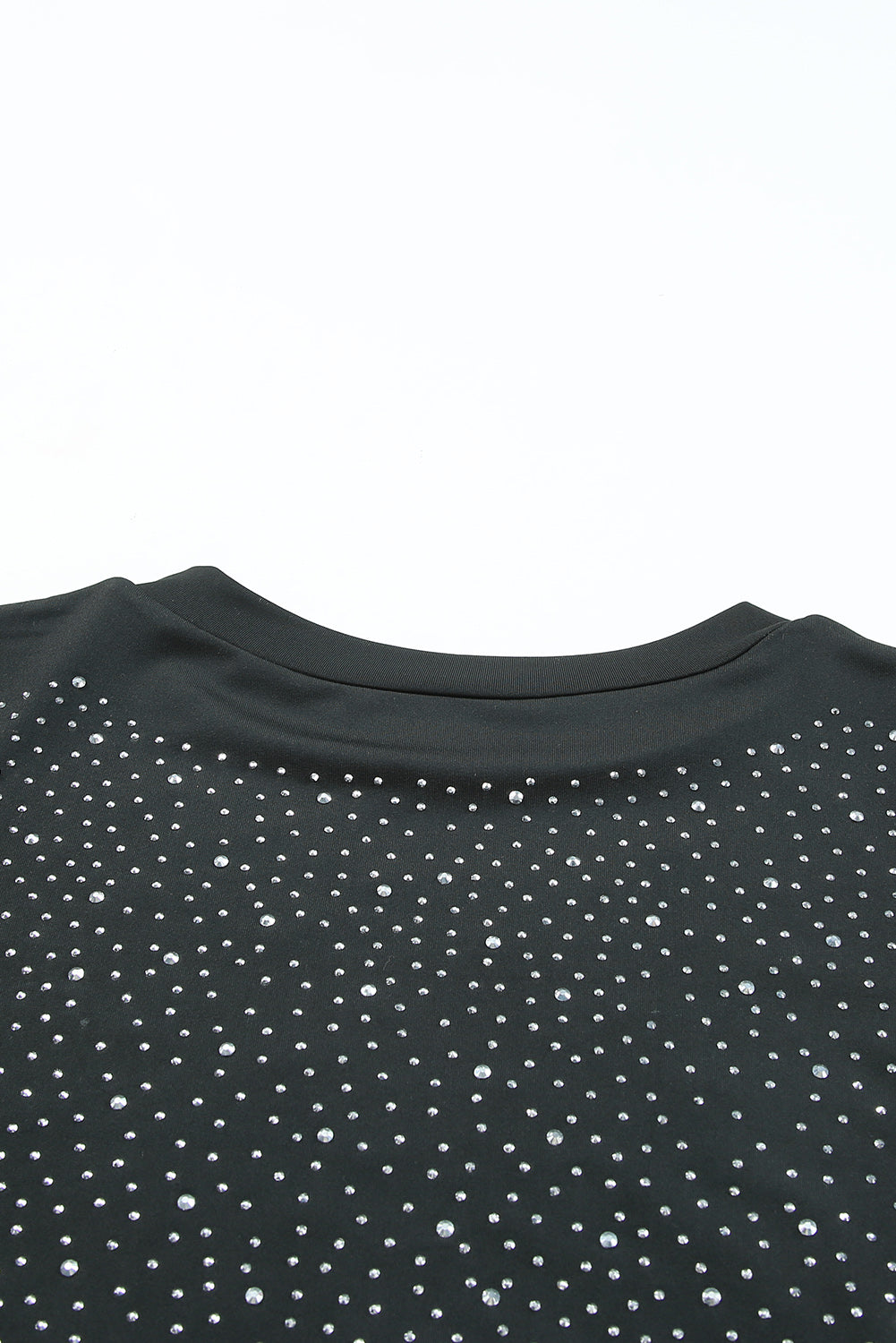 Rhinestone Round Neck Long Sleeve Bodysuit-Teresa&#39;s Fashionista LLC
