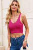 V-Neck Ribbed Knit Tank-Teresa's Fashionista LLC