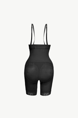 Full Size Hook-and-Eye Lace Trim Shaping Bodysuit-Teresa's Fashionista LLC