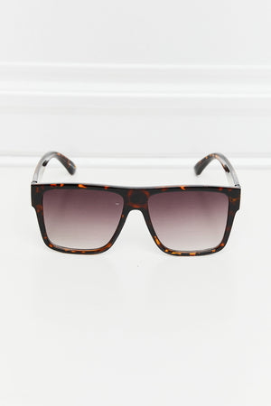 Tortoiseshell Square Full Rim Sunglasses-Teresa's Fashionista LLC