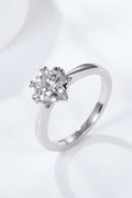 925 Sterling Silver Solitaire Moissanite Ring-Teresa's Fashionista LLC