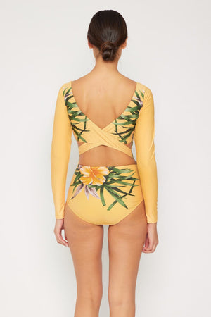 Marina West Swim Cool Down Longsleeve One-Piece Swimsuit-Teresa's Fashionista LLC