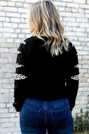 Graphic Leopard Patch Sweatshirt-Teresa's Fashionista LLC