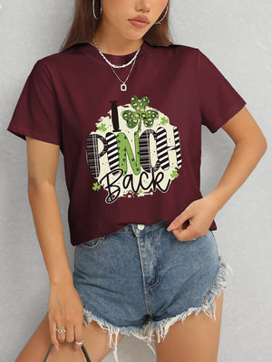 I PINCH BACK Round Neck Short Sleeve T-Shirt-Teresa's Fashionista LLC