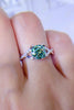 1 Carat Moissanite 925 Sterling Silver Ring-Teresa's Fashionista LLC