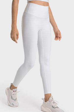 High-Rise Wide Waistband Yoga Leggings-Teresa's Fashionista LLC