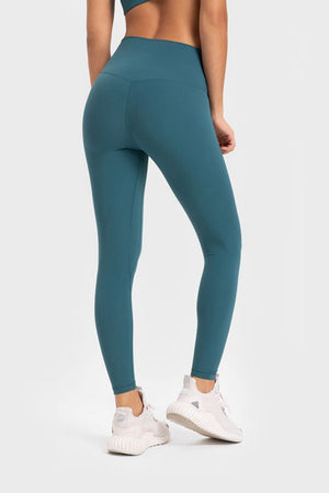 Highly Stretchy Wide Waistband Yoga Leggings-Teresa's Fashionista LLC