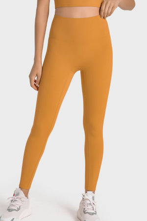 High-Rise Wide Waistband Yoga Leggings-Teresa's Fashionista LLC