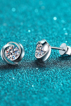 Feeling Fun Moissanite Stud Earrings-Teresa's Fashionista LLC