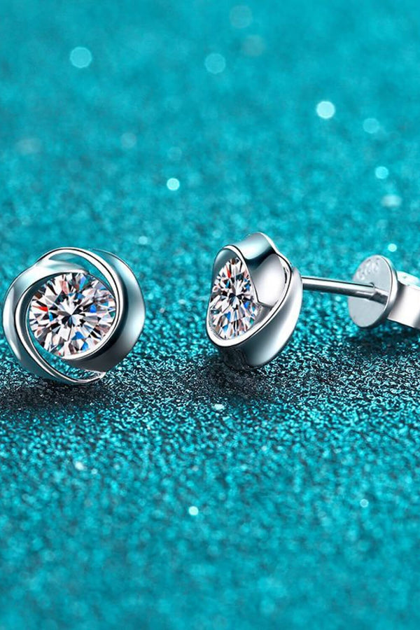 Feeling Fun Moissanite Stud Earrings-Teresa's Fashionista LLC