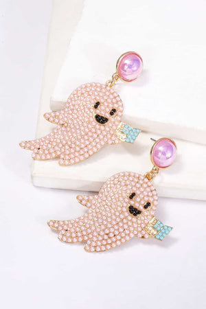 Ghost Shape Synthetic Pearl Dangle Earrings-Teresa's Fashionista LLC