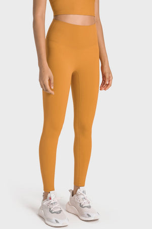 High-Rise Wide Waistband Yoga Leggings-Teresa's Fashionista LLC