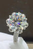 5 Carat Moissanite Side Stone Ring-Teresa's Fashionista LLC