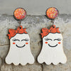 Ghost Shape Wooden Dangle Earrings-Teresa's Fashionista LLC
