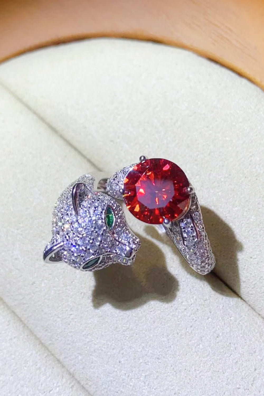 2 Carat Moissanite Adjustable Animal Ring-Teresa&#39;s Fashionista LLC