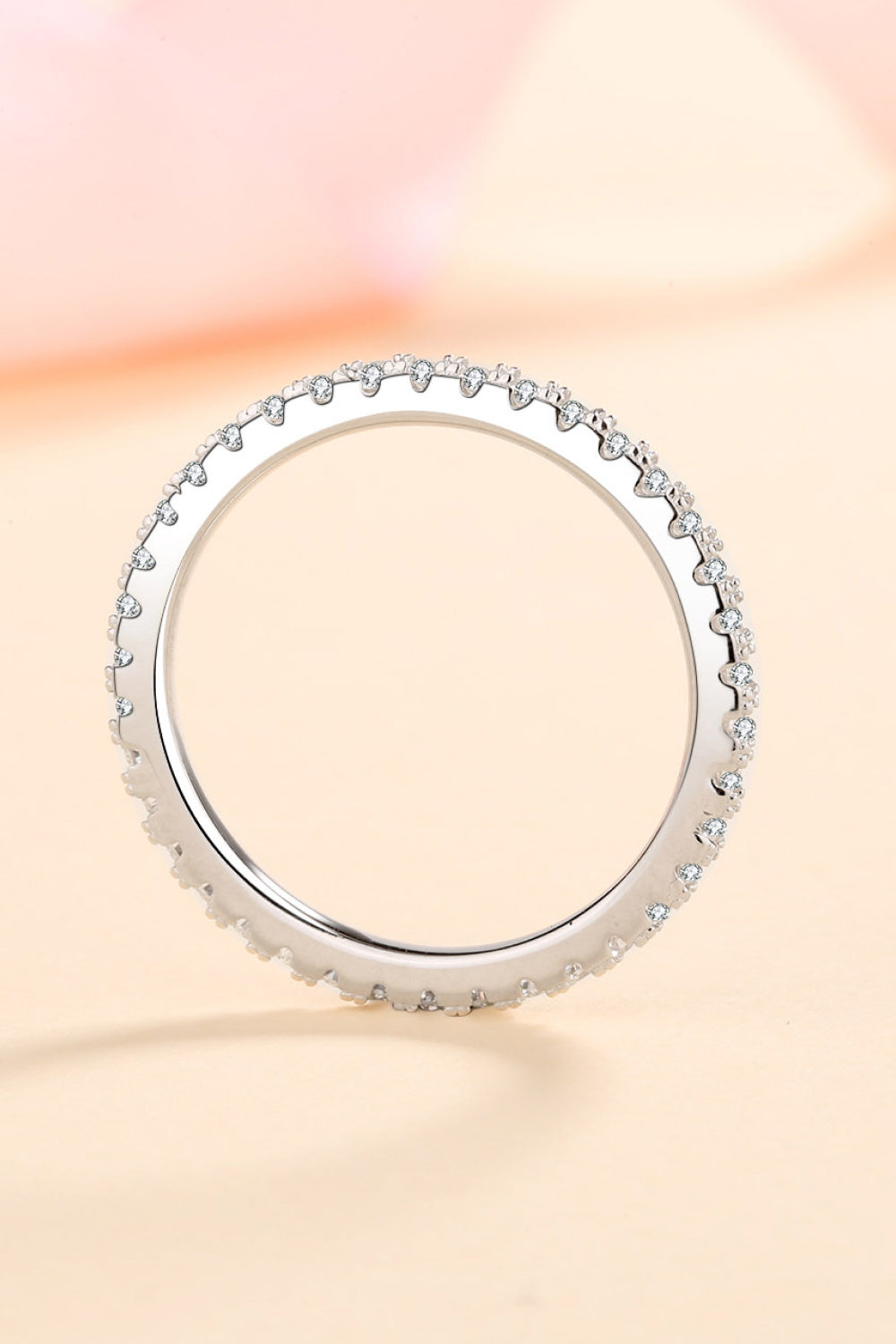 Curious Time 925 Sterling Silver Moissanite Ring-Teresa&#39;s Fashionista LLC