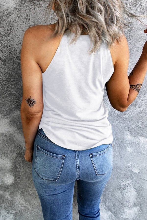 Curved Hem Grecian Tank Top-Teresa's Fashionista LLC
