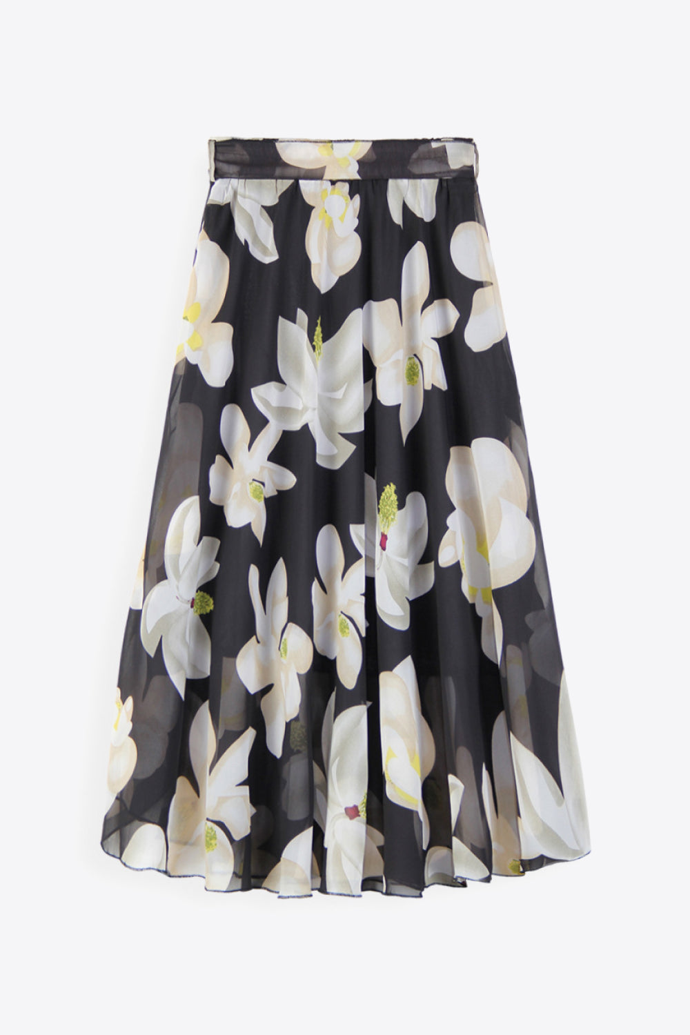 Full Size Floral Tie-Waist Skirt-Teresa's Fashionista LLC