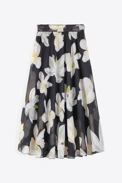 Full Size Floral Tie-Waist Skirt-Teresa's Fashionista LLC