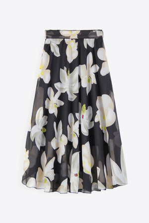 Full Size Floral Tie-Waist Skirt-Teresa's Fashionista LLC
