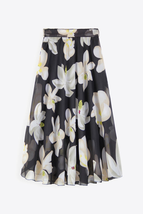 Full Size Floral Tie-Waist Skirt-Teresa's Fashionista LLC
