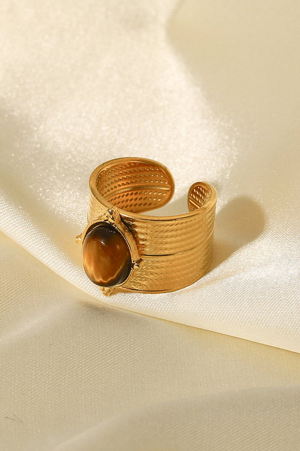 18K Gold-Plated Wide Open Ring-Teresa's Fashionista LLC