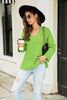Drop Shoulder V-Neck Knit Pullover-Teresa's Fashionista LLC