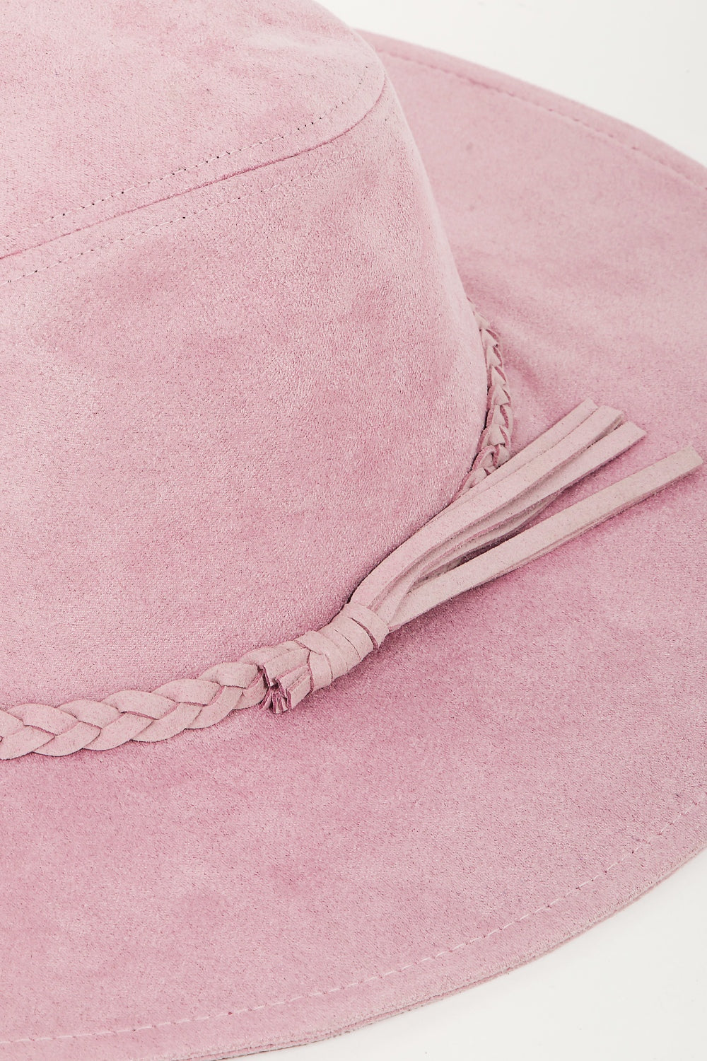 Fame Braided Faux Suede Hat-Teresa's Fashionista LLC