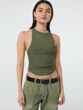 Halter Neck Ribbed Cropped Top-Teresa's Fashionista LLC