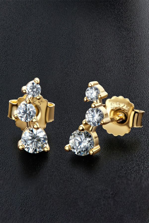 Your Way Moissanite Stud Earrings-Teresa's Fashionista LLC