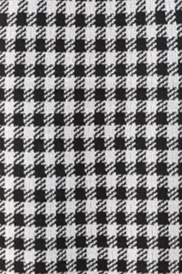 Plaid Round Neck Sleeveless Knit Top-Teresa's Fashionista LLC